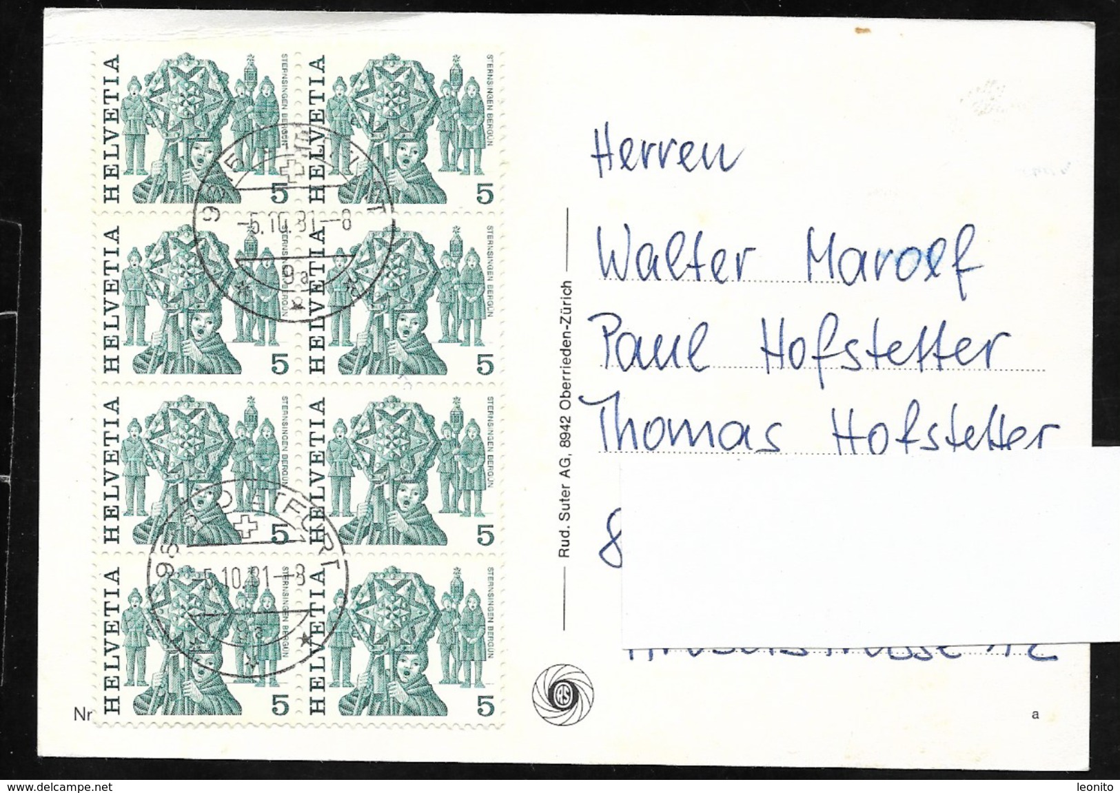 ZIEGE Geiss Ich Hab Dich Zum Fressen Gern Dietfurt Briefmarken ! 1981 - Autres & Non Classés