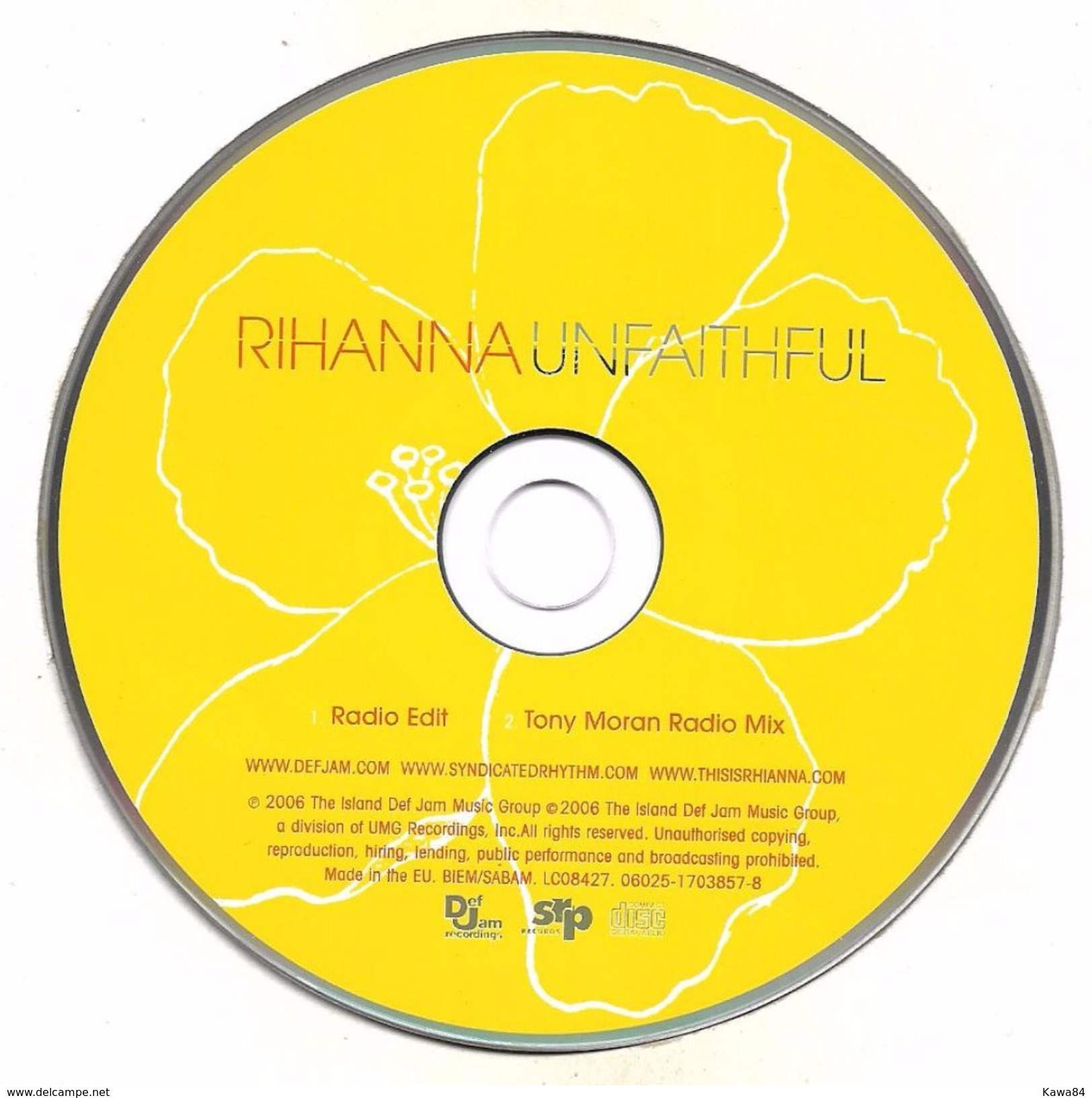 CDS  Rihanna  "  Unfaithful  "  Europe - Soul - R&B