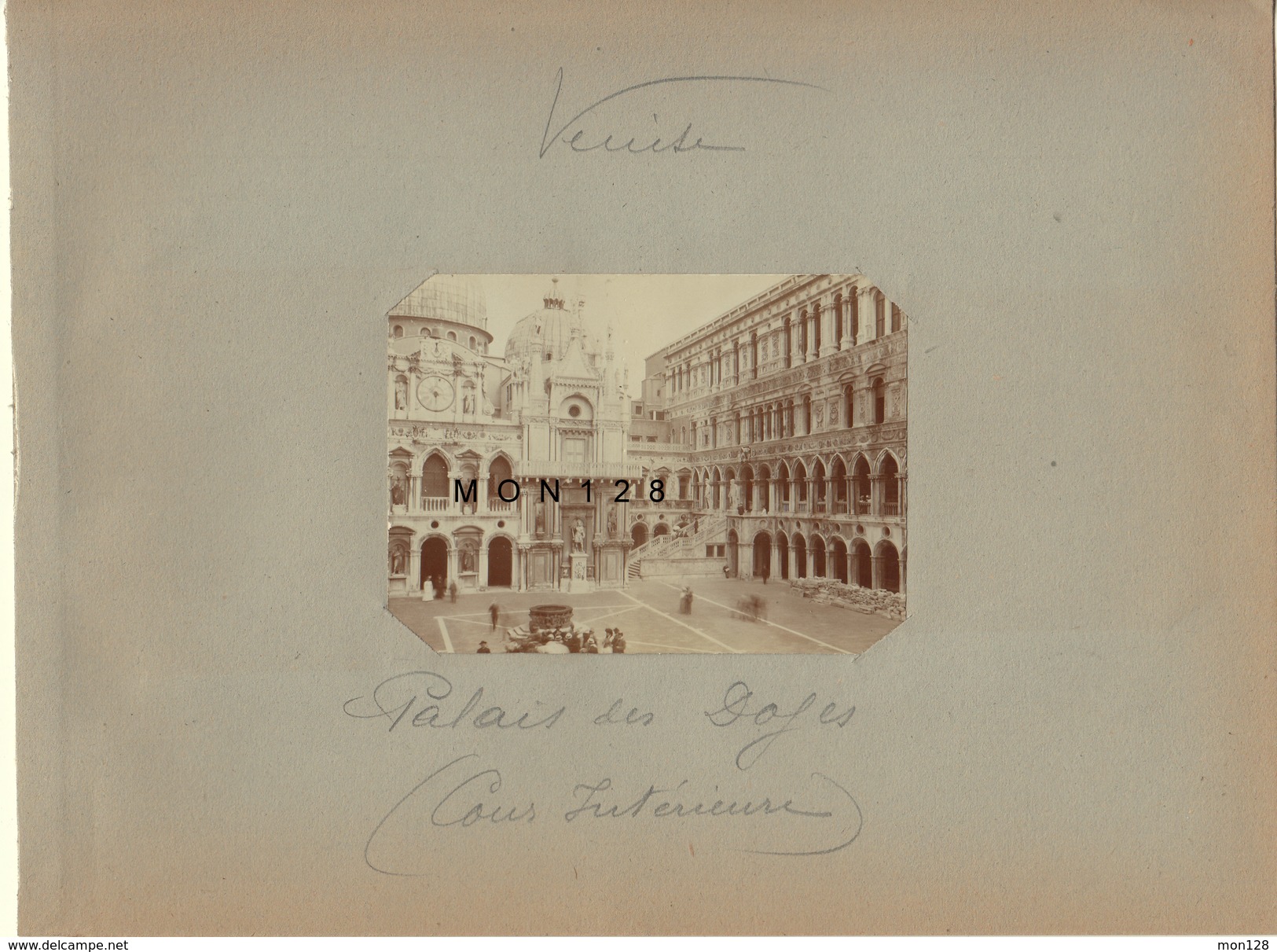 ITALIE-VENISE/VENEZIA -14 PHOTOS DIVERSES DE 1909 -DIM 10x8 Cms -PHOTOS D'EPOQUE NON COLLEES (pages D'un Album Ancien) - Lieux