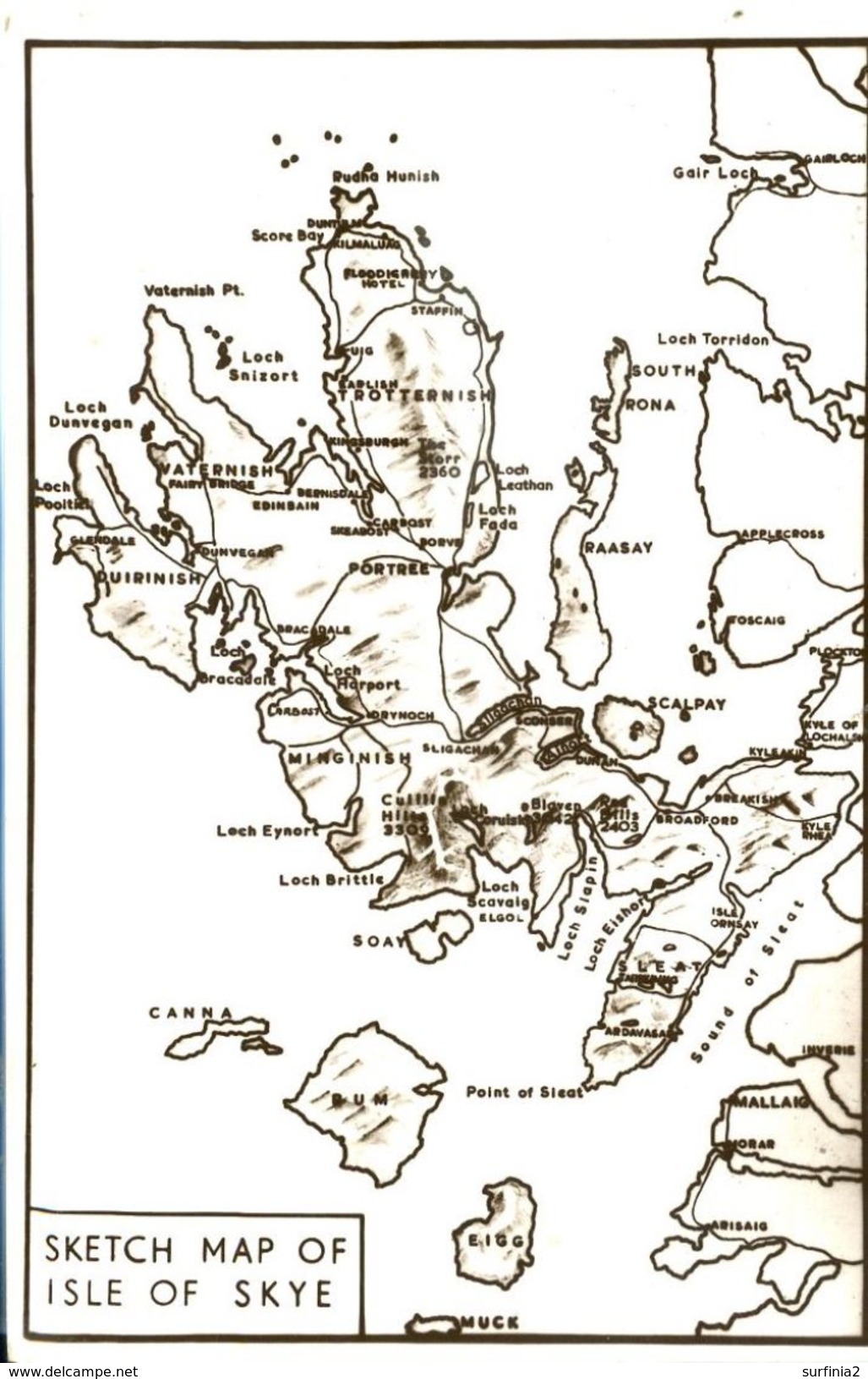 MAPS - SKETCH MAP OF ISLE OF SKYE - Maps