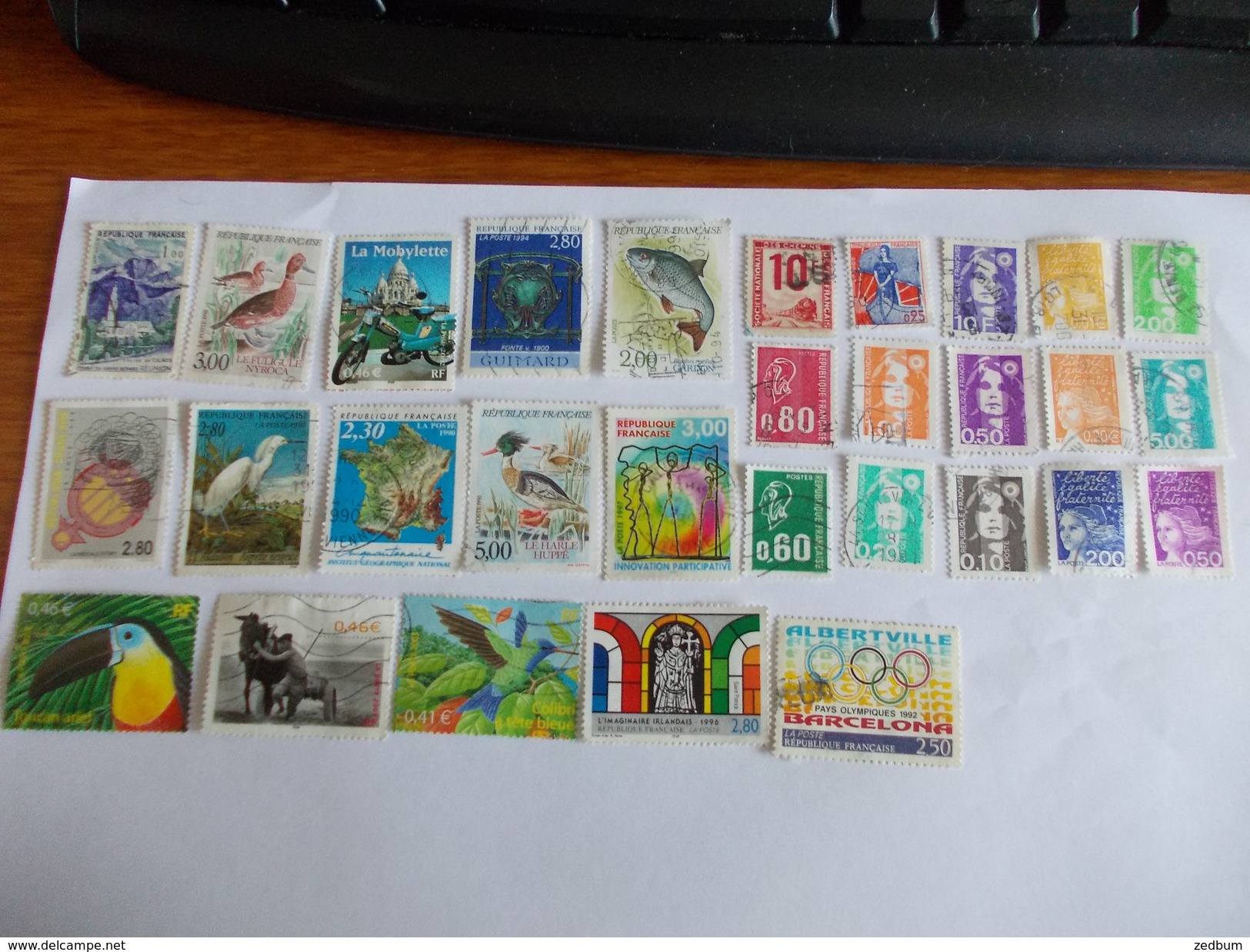 TIMBRE France Lot De 30 Timbres à Identifier - Mezclas (max 999 Sellos)