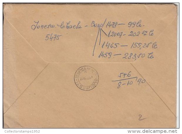 5988FM- HANNAH ARENDT, DOROTHEA ERXLEBEN, STAGE COACH, STAMPS ON REGISTERED COVER, 1990, WEST GERMANY - Storia Postale