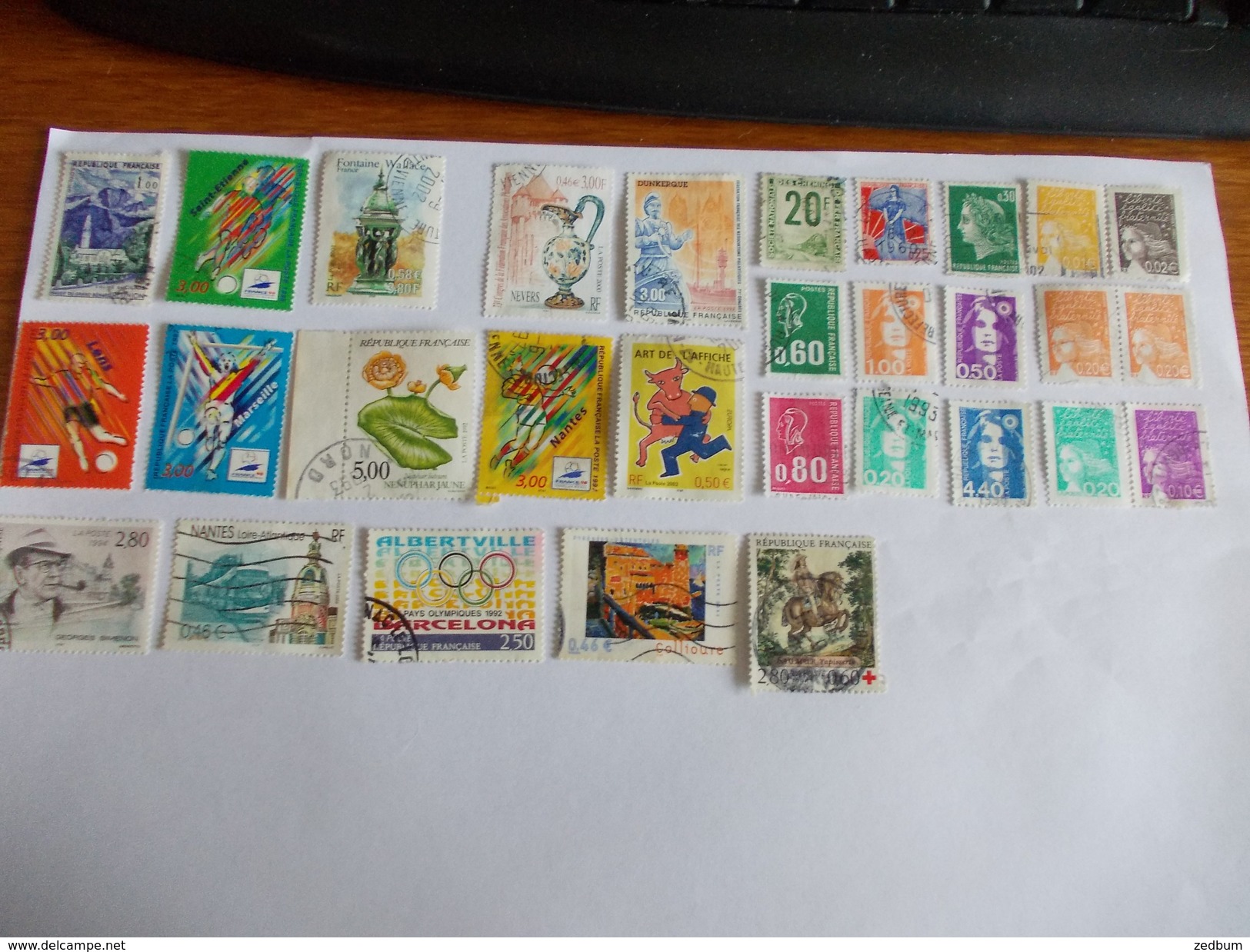 TIMBRE France Lot De 30 Timbres à Identifier - Mezclas (max 999 Sellos)