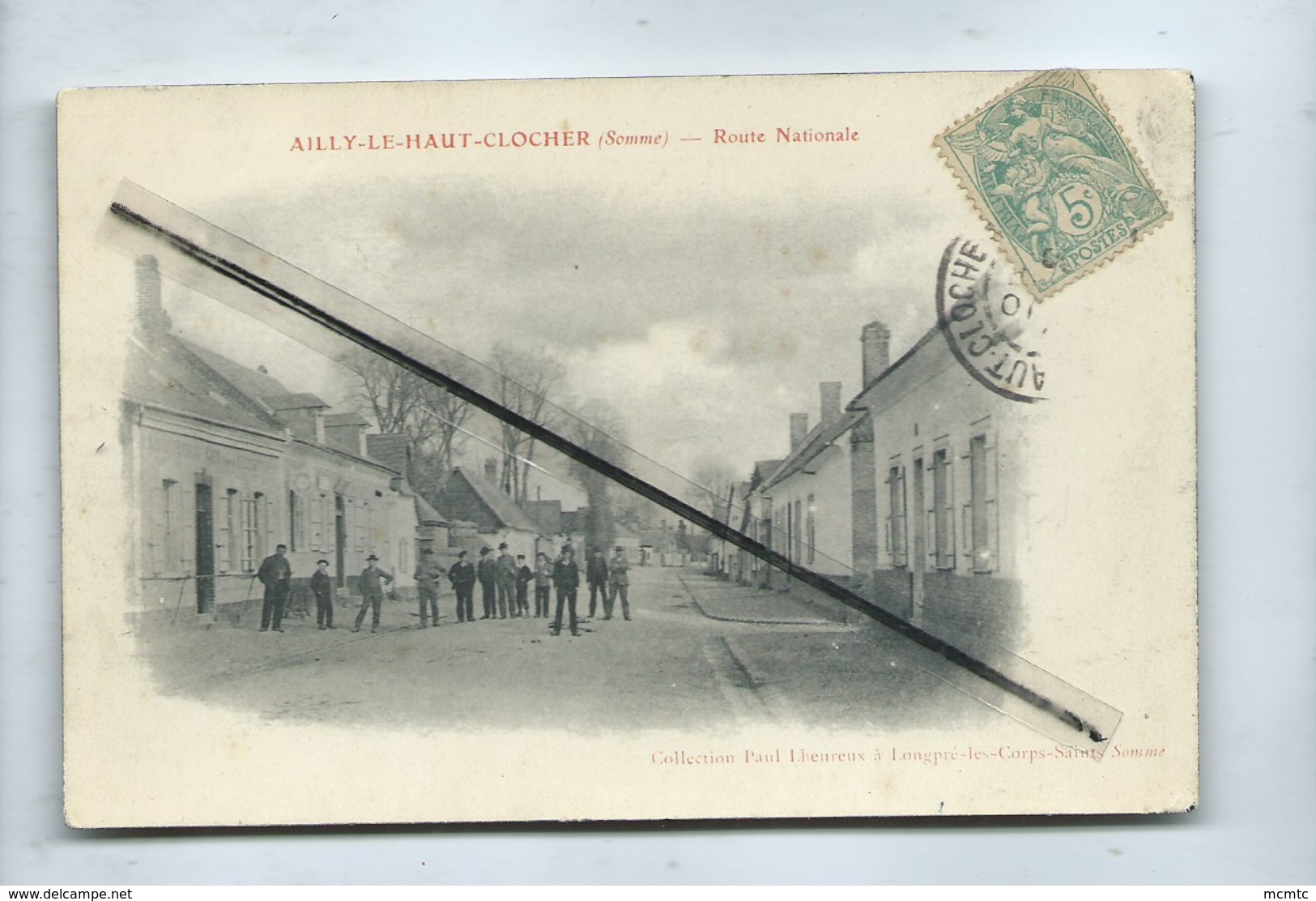 CPA  - Ailly Le Haut Clocher -(Somme) - Route Nationale - Ailly Le Haut Clocher