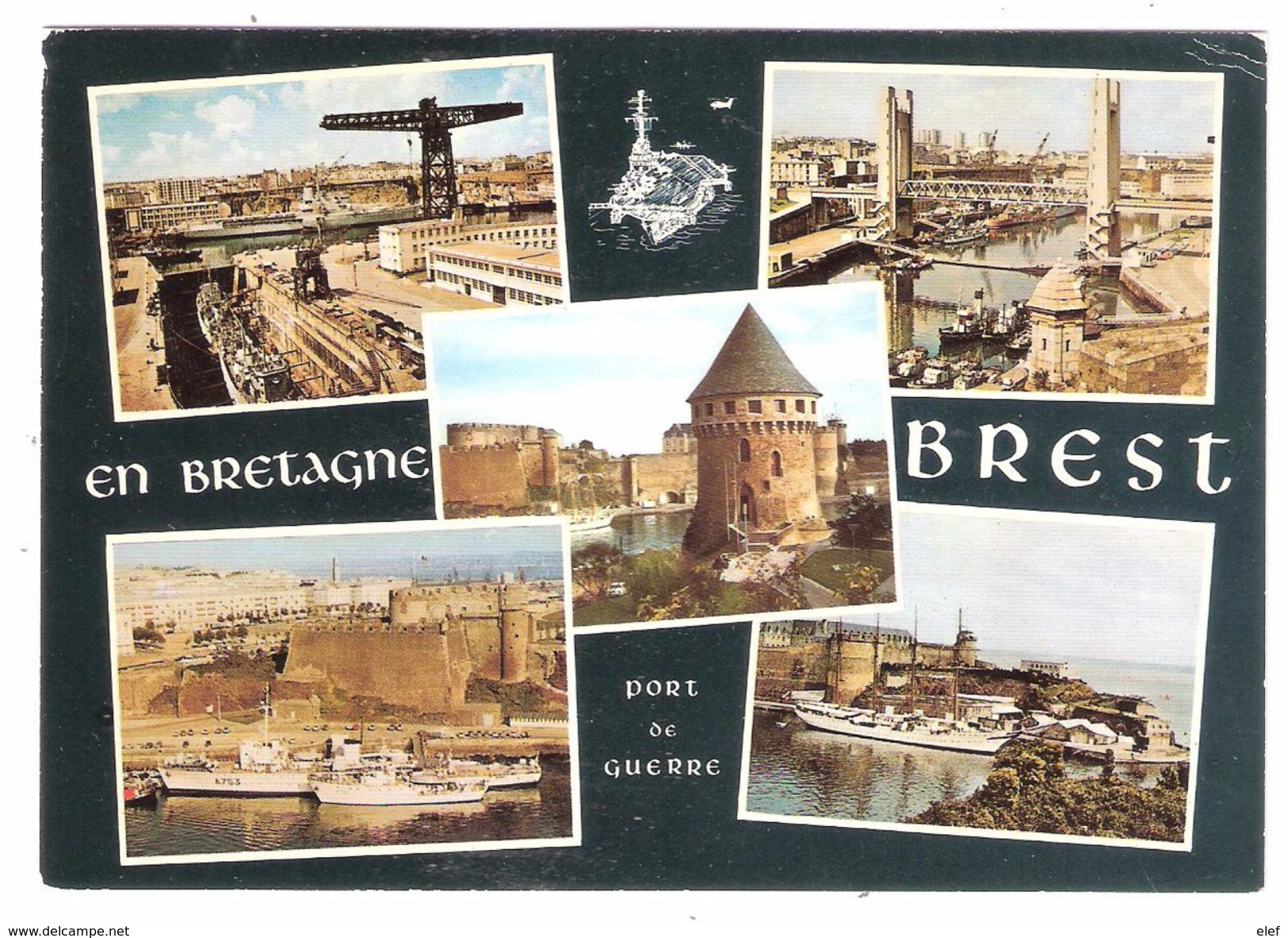 BREST, Finistère; PORT De GUERRE ; Multivues; Bateaux ; Pont Levant ; TB - Brest