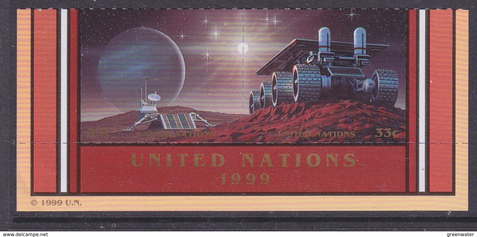 UNO NY 1999 Space 2v ** Mnh (36906G) - Unused Stamps