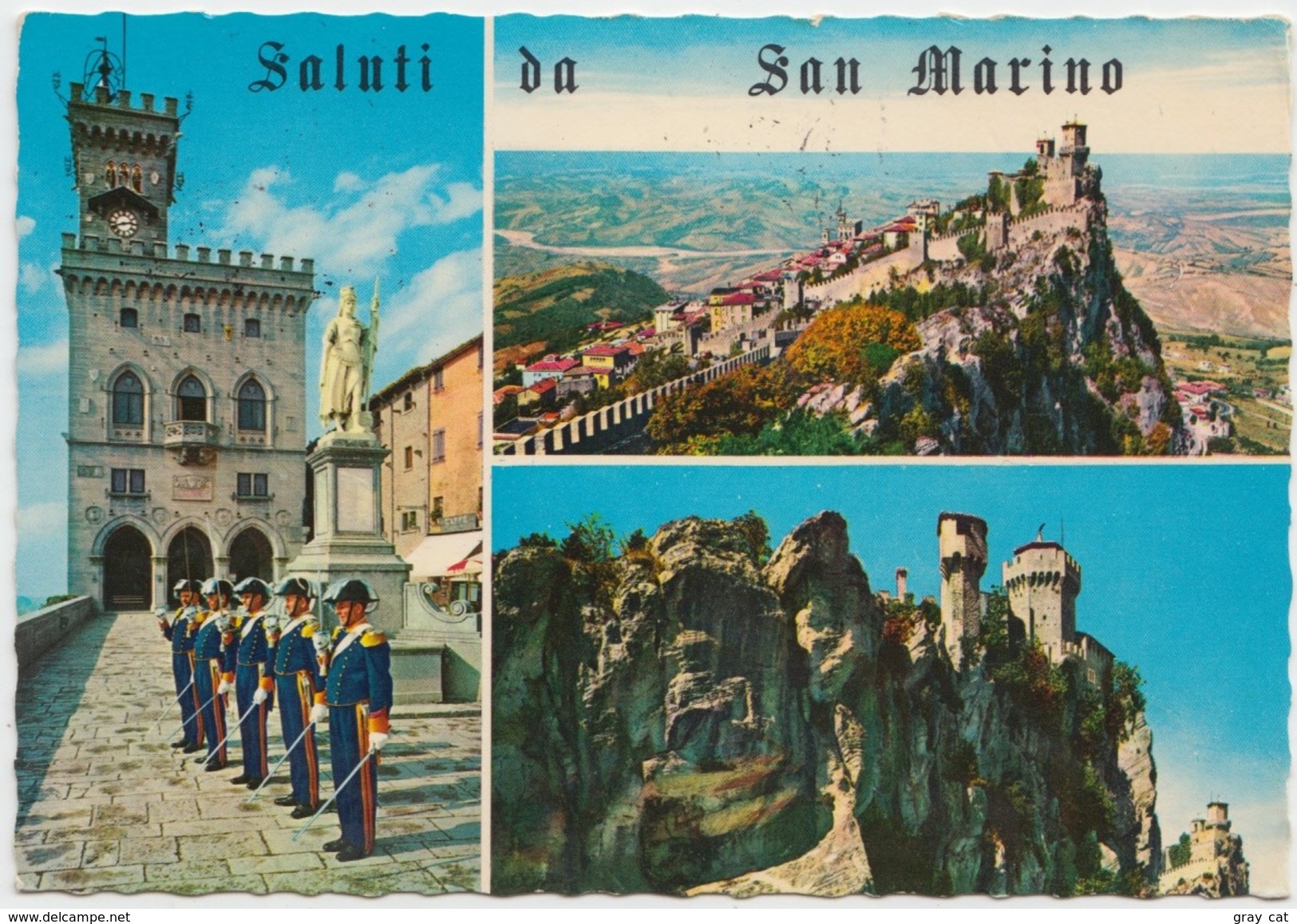 Saluti Da San Marino, Palazzo Del Governo, 1980 Used Postcard [20580] - San Marino