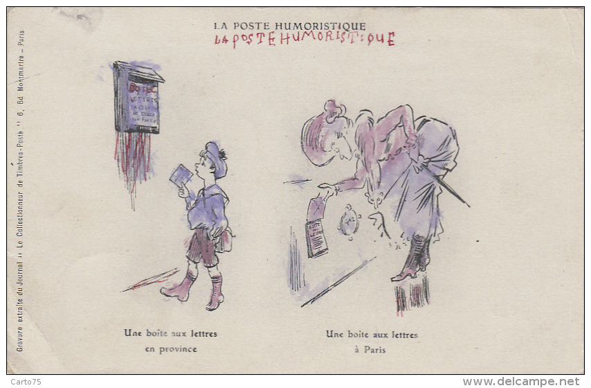 Poste Et Télégraphes - Humour - Boîte Aux Lettres - Poste & Facteurs