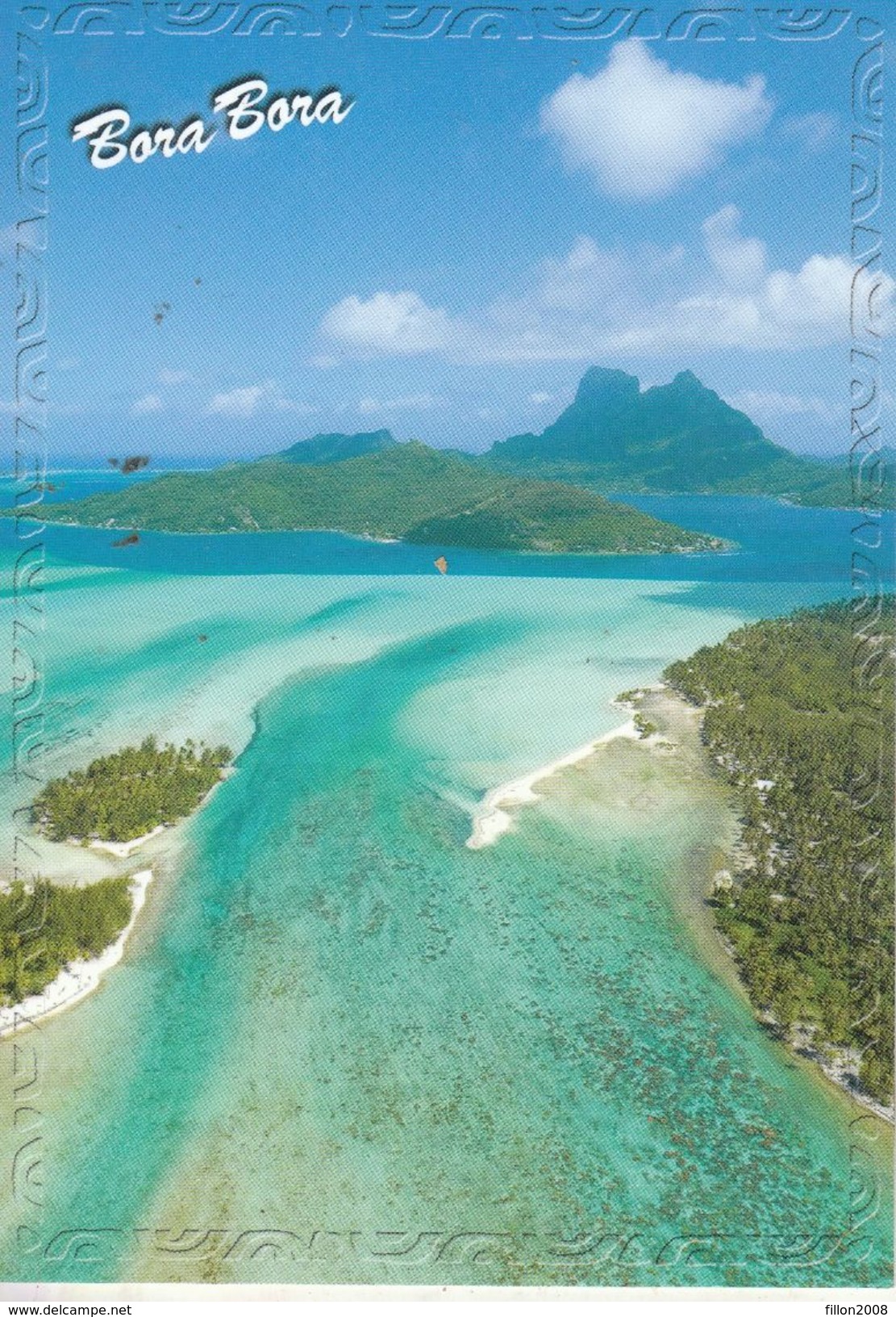 Bora Bora - Splendide Vue Aérienne De L'isle - Polynésie Française