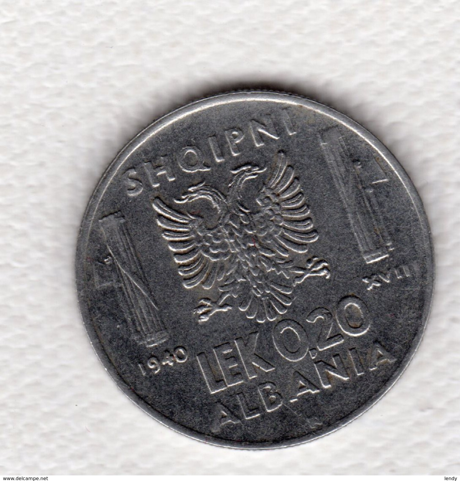 Albania 0.20 Lek 1940 Vittorio Emanuele III Italia Splendida - Albanien