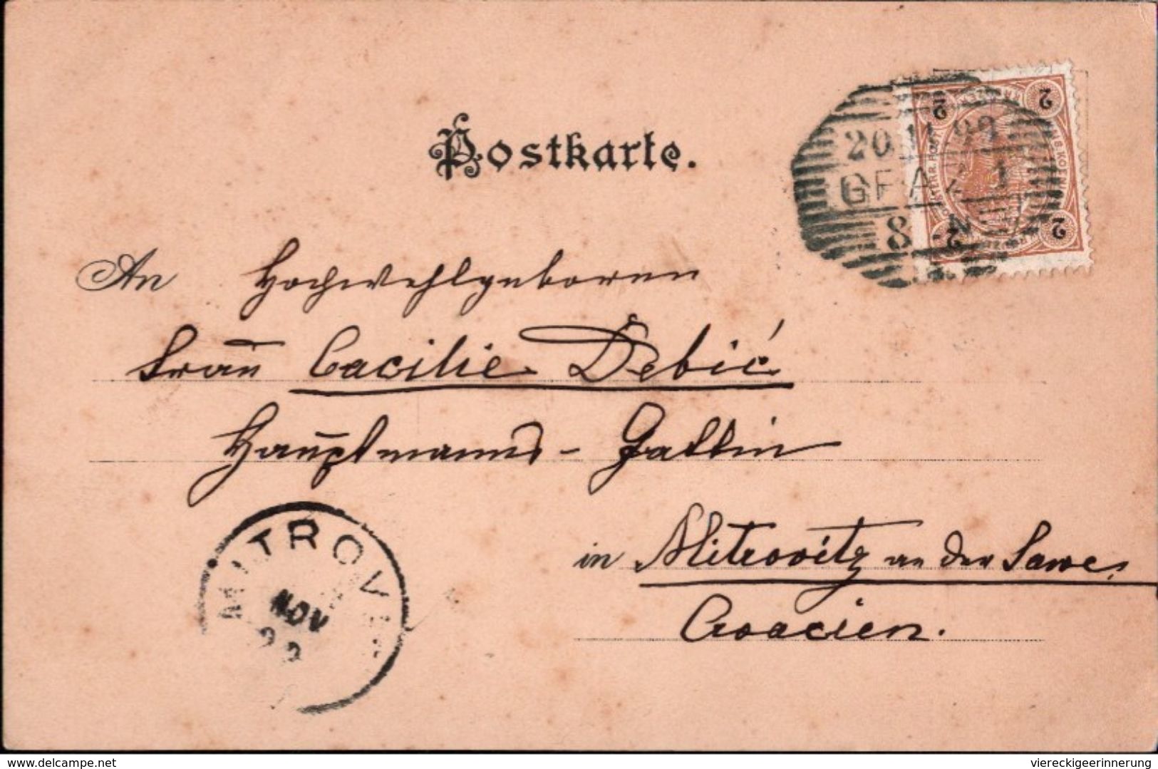 ! Alte Postkarte Graz, Stadttheater, 1899, Theatre, Theater, Österreich - Graz