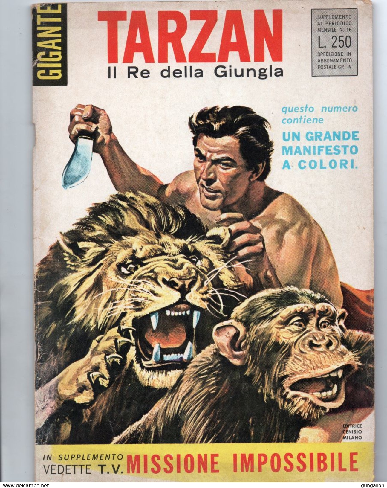 Tarzan Gigante (Cenisio 1969) N. 1 - Bonelli