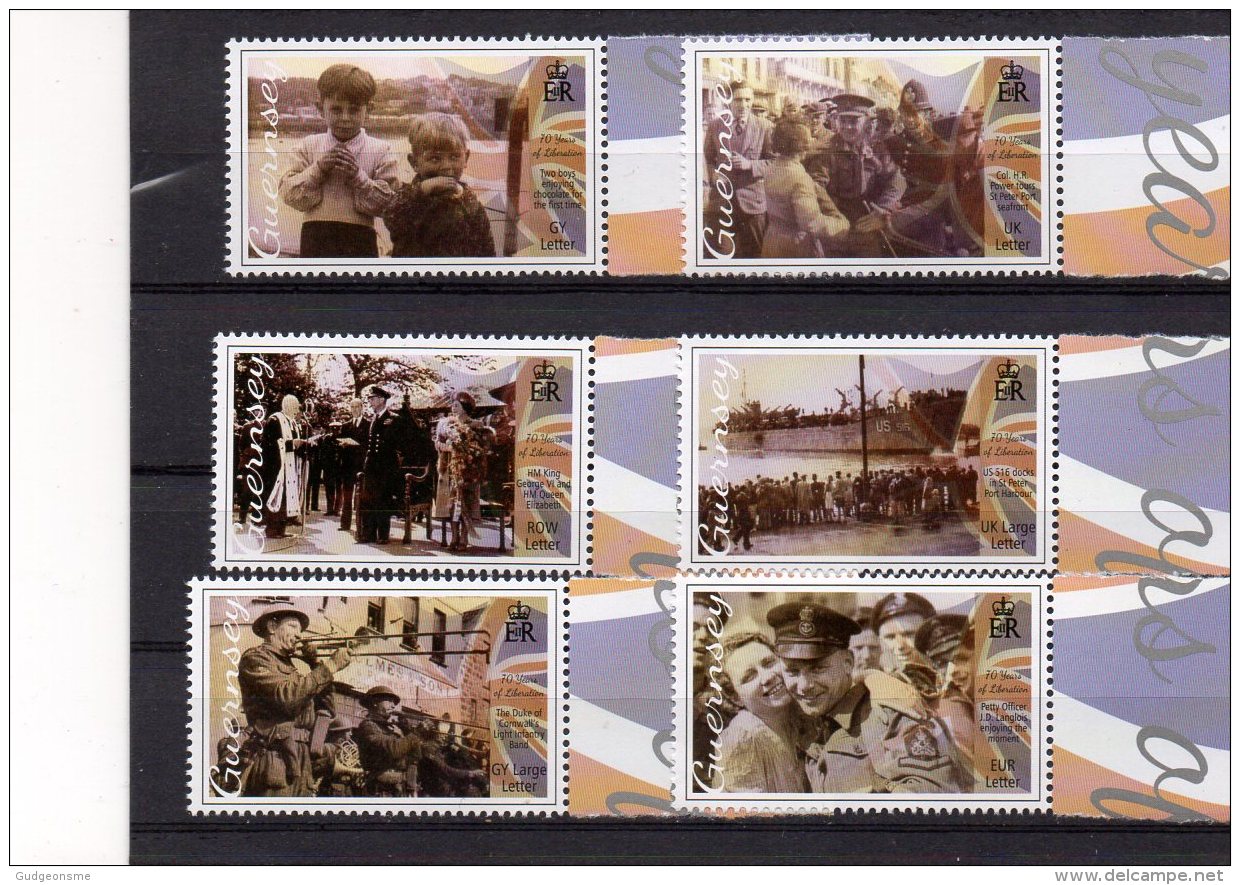 GUERNSEY 2015 LIBERATION Set MNH - Guernesey