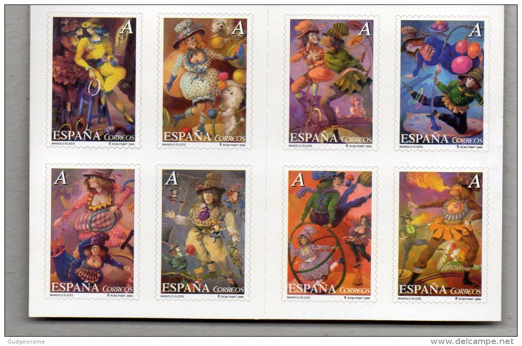 SPAIN 2005 CIRCUS Booklet Complete MNH - Unused Stamps