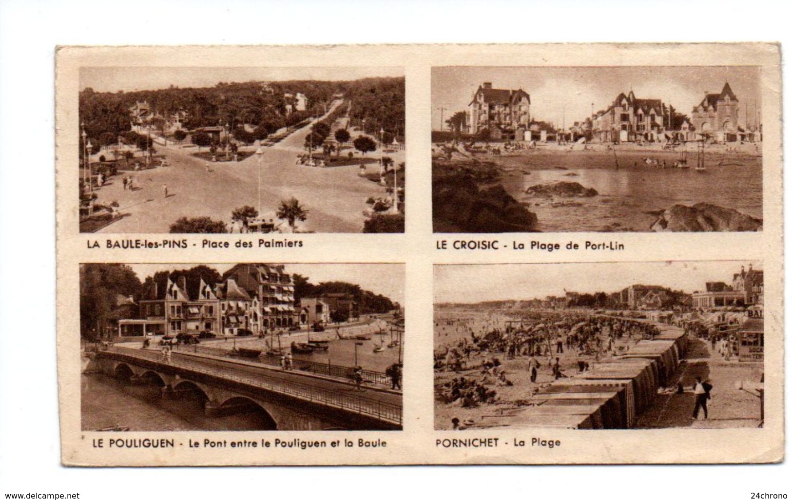 Carte Lettre: La Baule, Batz Sur Mer, Le Pouliguen, Le Croisic, Guerande, Pornichet, La Grande Cote, Ours Polaire - La Baule-Escoublac