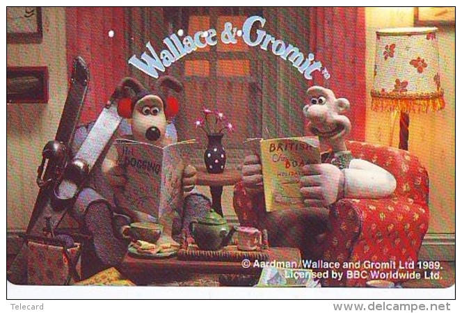 WALLACE &amp; GROMIT  Cartoon - Comics Sur Telecarte (21) - BD