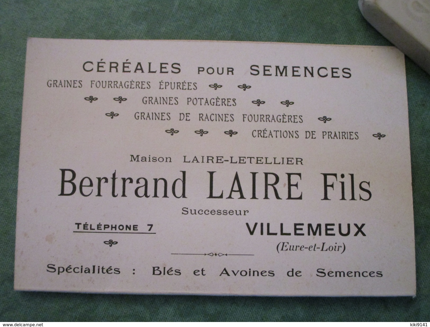 CEREALES Pour SEMENCES . Bertrand LAIRE FILS - Villemeux-sur-Eure
