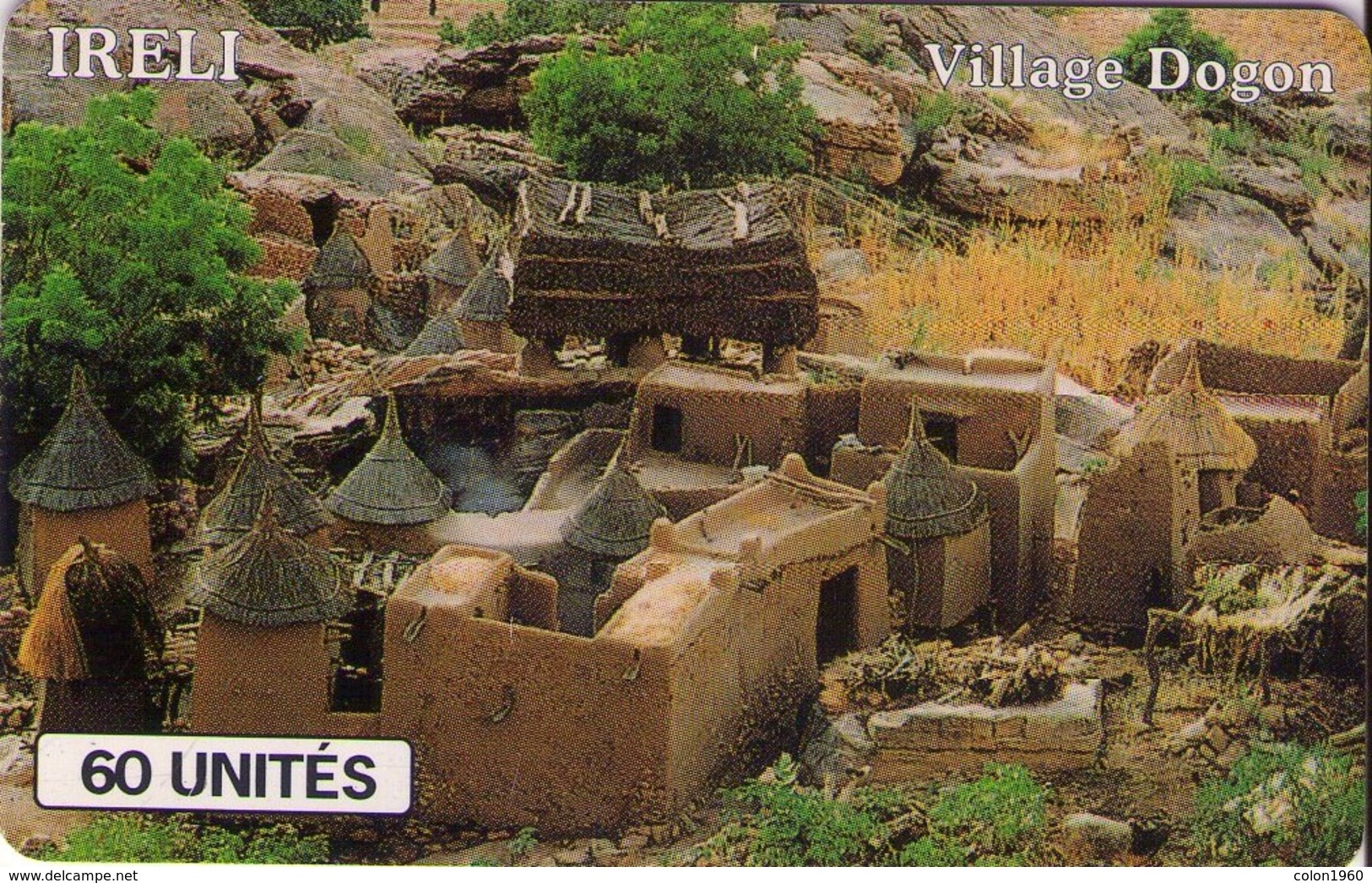 MALI. MAL-O-40. Ireli Village Dogon. 1995. 60U.  (015) - Malí