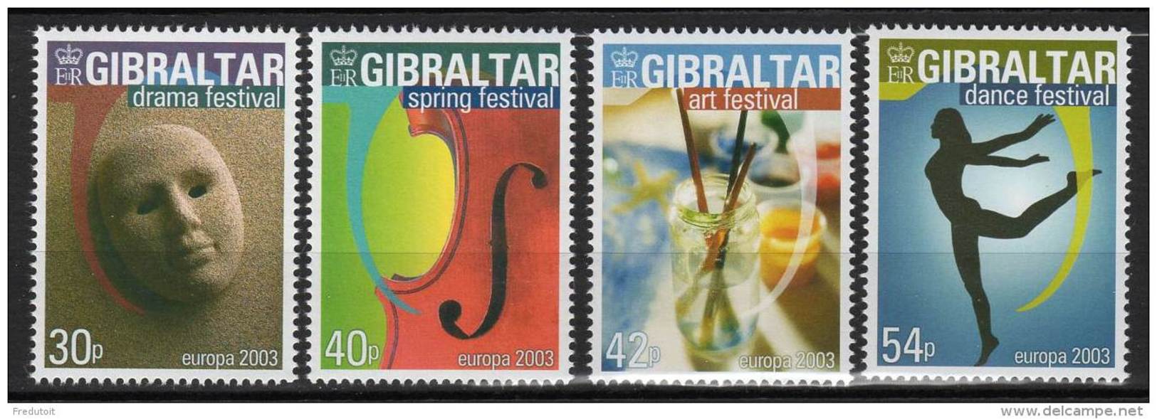 GIBRALTAR - 2003 - N° 1033/6  ** Europa - Gibraltar