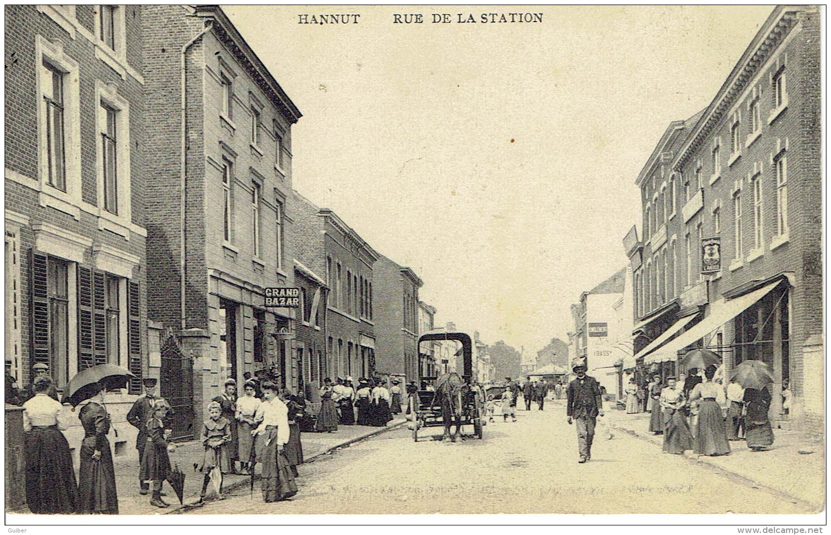 Hannut Rue De La Station Edit. Flamand Godfrin 1907 - Hannuit