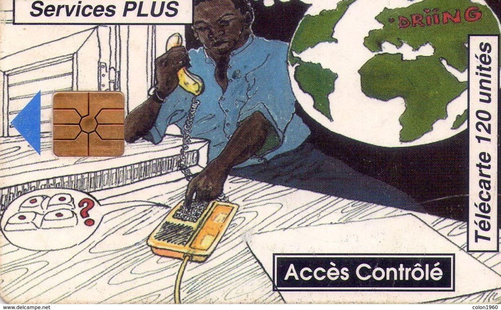 BENIN. BEN-24. Services Plus - Man Phoning. 120U. 1994-11. (005) - Bénin