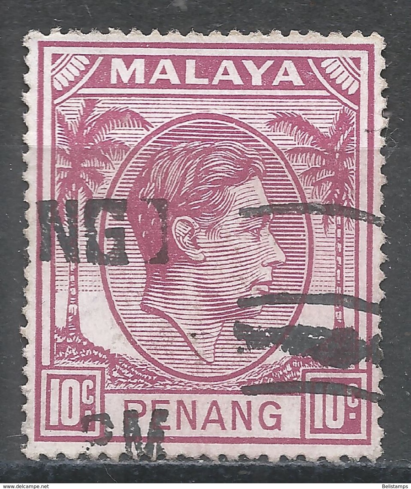 Malaya, Penang 1949. Scott #11 (U) King George VI - Penang