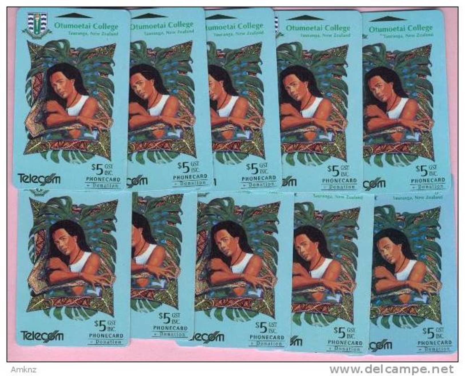 New Zealand - 1994 Otumoetai College - $5 Maori Girl - NZ-F-10 - VF Used X 10 Pieces - Neuseeland