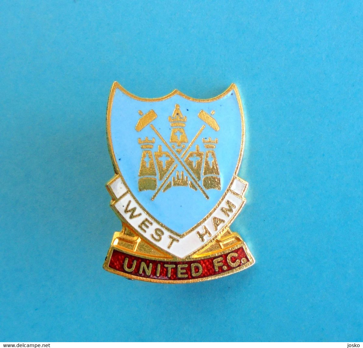 WEST HAM UNITED FC - England Football Soccer Club Enamel Pin Badge By COFFER * Fussball Calcio Foot Futbol Brittish - Football