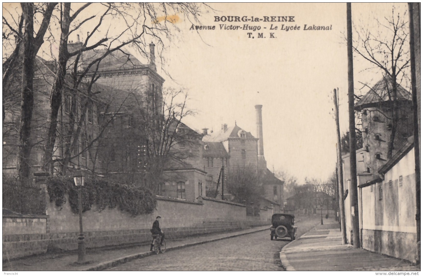 CPA - Bourg La Reine - Avenue Victor Hugo - Le Lycée Lakanal - Bourg La Reine