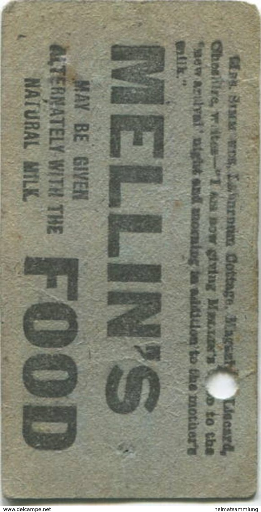 England - London - Thomas Tilling Limited - Ticket - Fahrschein - Europa