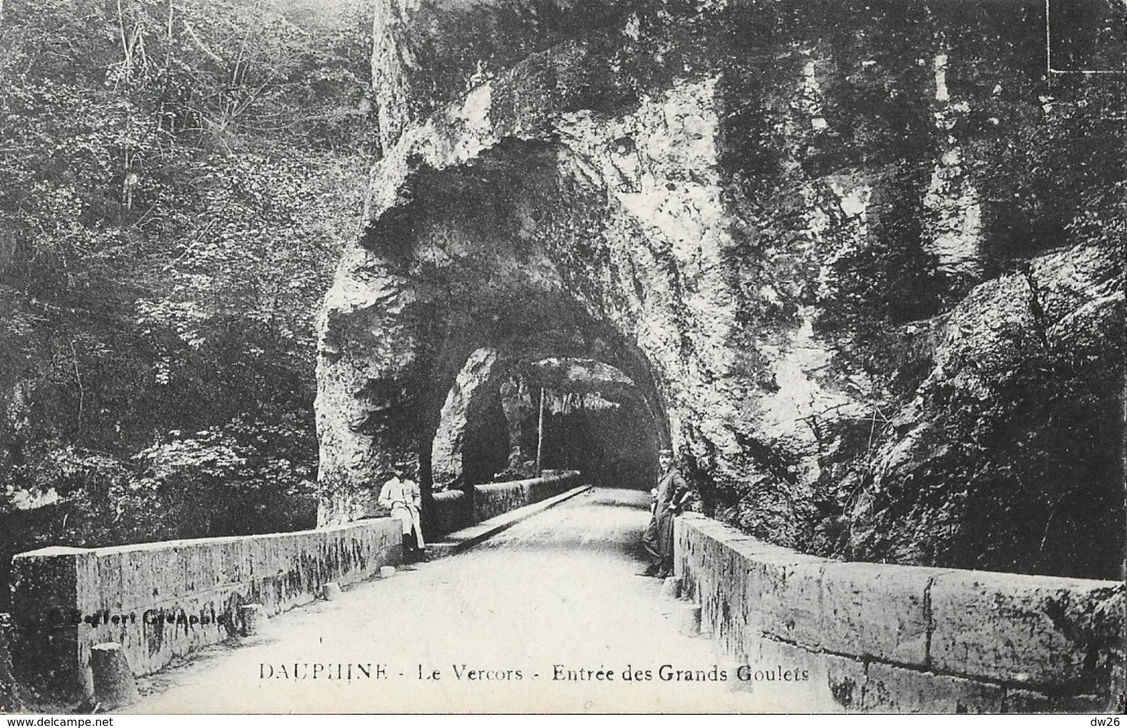 Dauphiné, Le Vercors (Drôme) - Entrée Des Grands Goulets - Edition C. Baffert - Carte Animée - Les Grands Goulets