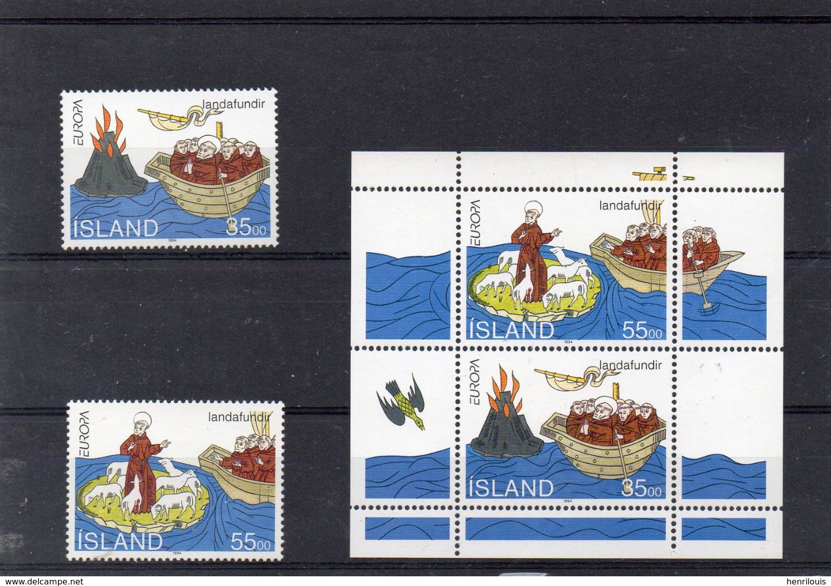 ISLANDE  Timbres Neufs ** De 1994  ( Ref 695 )  EUROPA - Unused Stamps