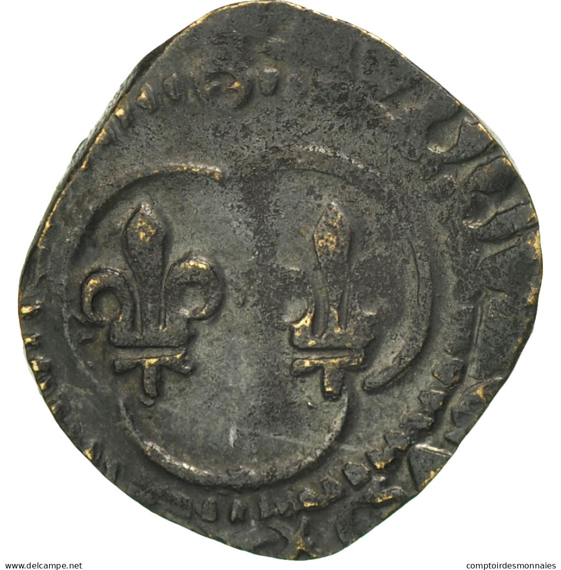 Monnaie, France, Louis XI, Denier Tournois, Châlons-en-Champagne, TB+, Billon - 1461-1483 Louis XI. Le Prudent