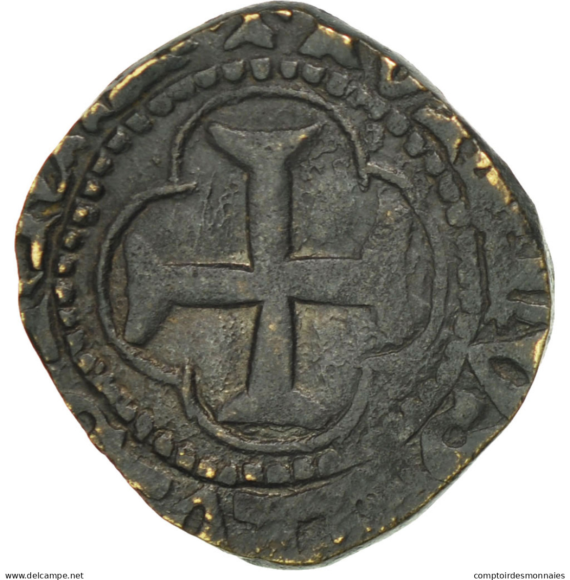 Monnaie, France, Louis XI, Denier Tournois, Châlons-en-Champagne, TB+, Billon - 1461-1483 Louis XI. Le Prudent