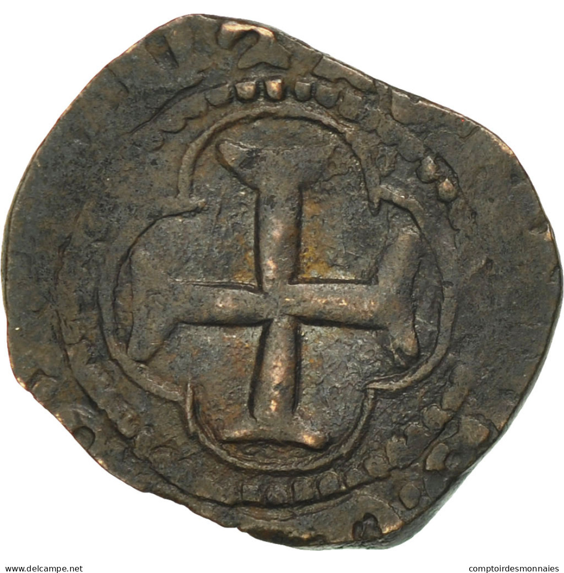 Monnaie, France, Louis XI, Denier Tournois, Châlons-en-Champagne, TB+, Billon - 1461-1483 Louis XI. Le Prudent