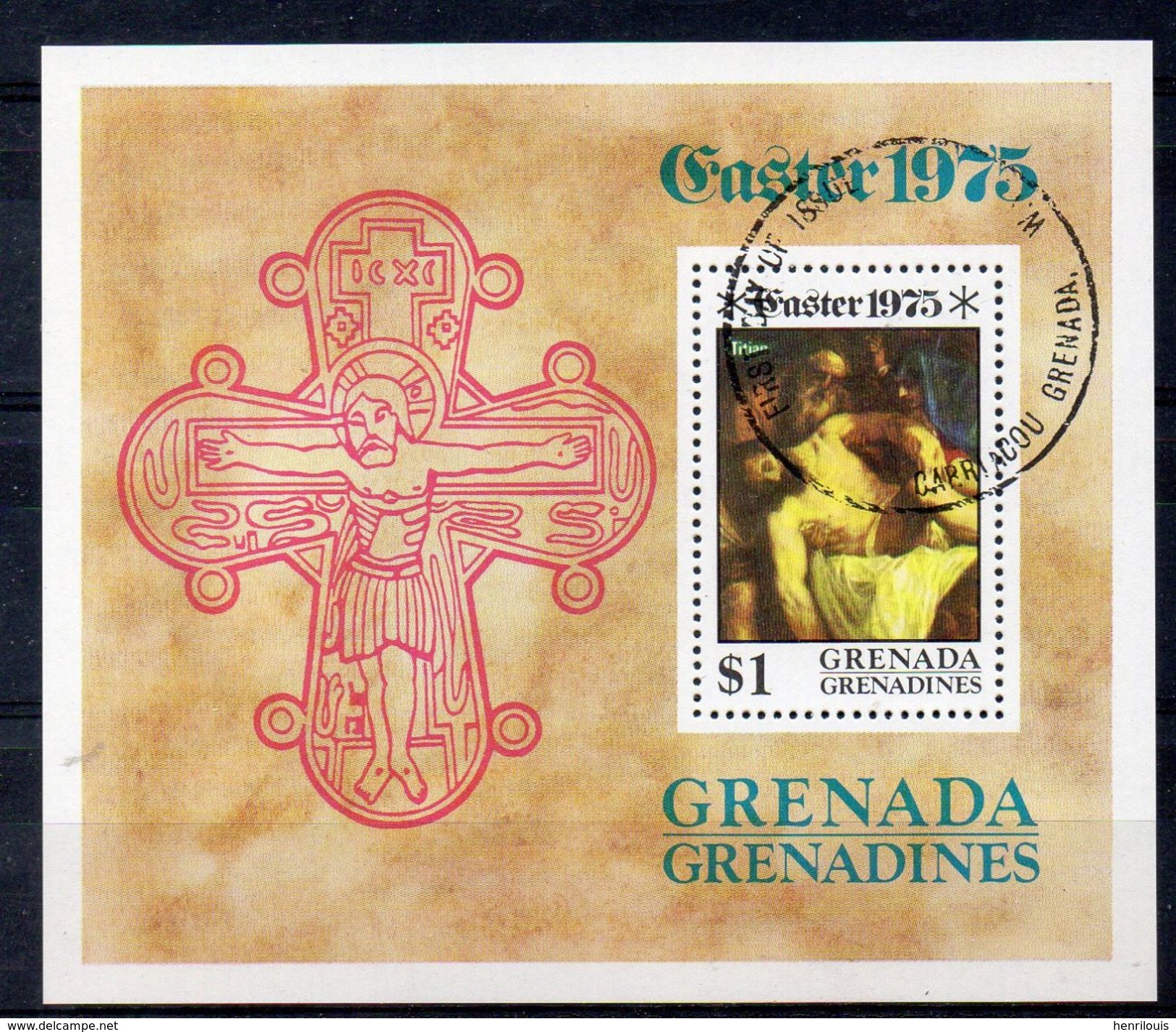 GRENADE - GRENADINES Timbres De 1975   ( Ref 699 B ) Religion Pâques  - Voir 2 Scans - Grenada (1974-...)