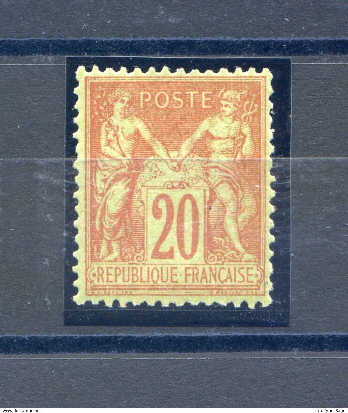 France - N°96 - Neuf** - Très Bon Centrage - Luxe - Signé Calves - 2 Scans - (F205) - 1876-1898 Sage (Type II)