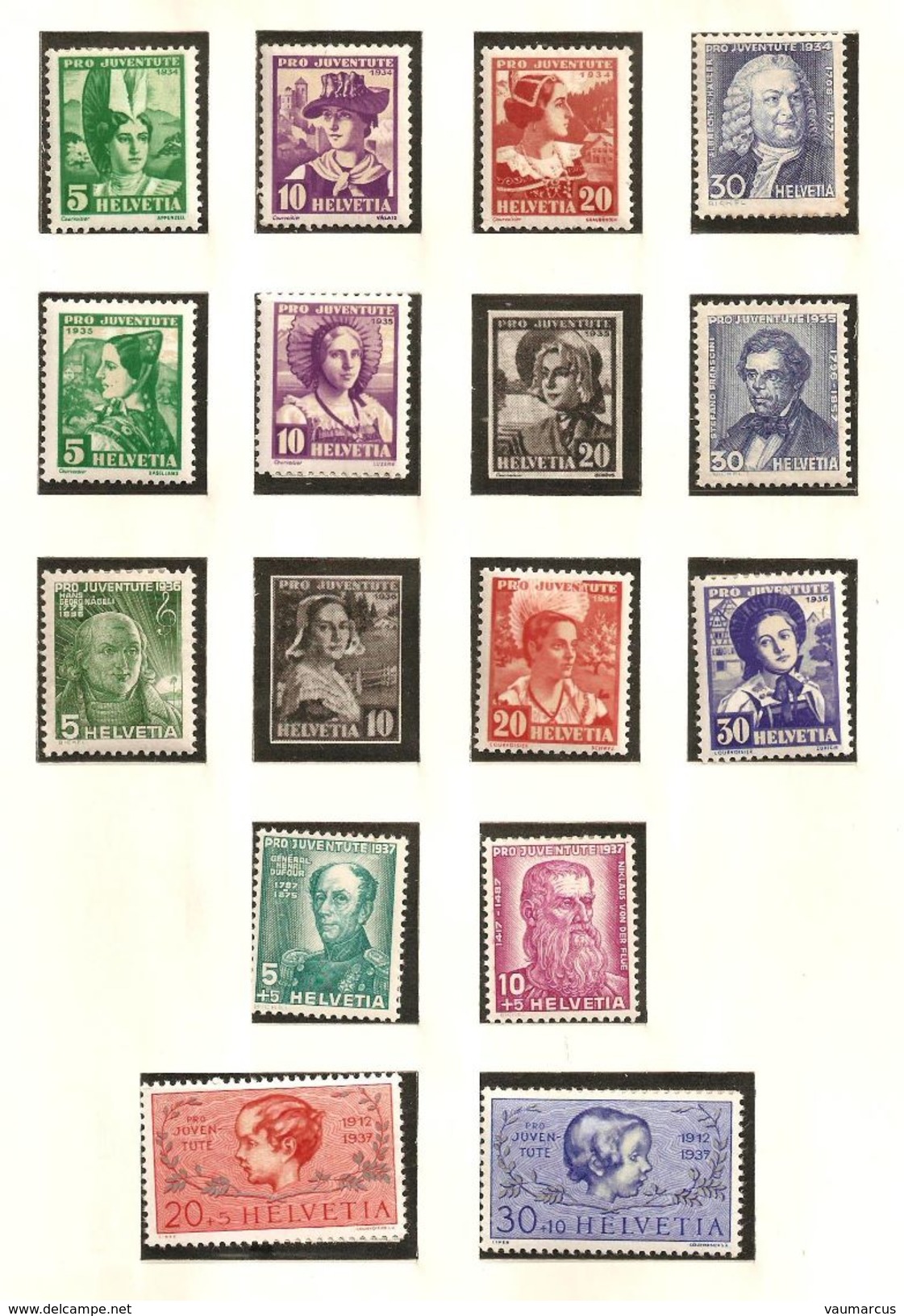 SUISSE collection 1900-1963 neufs **/* voir description + 40 scans