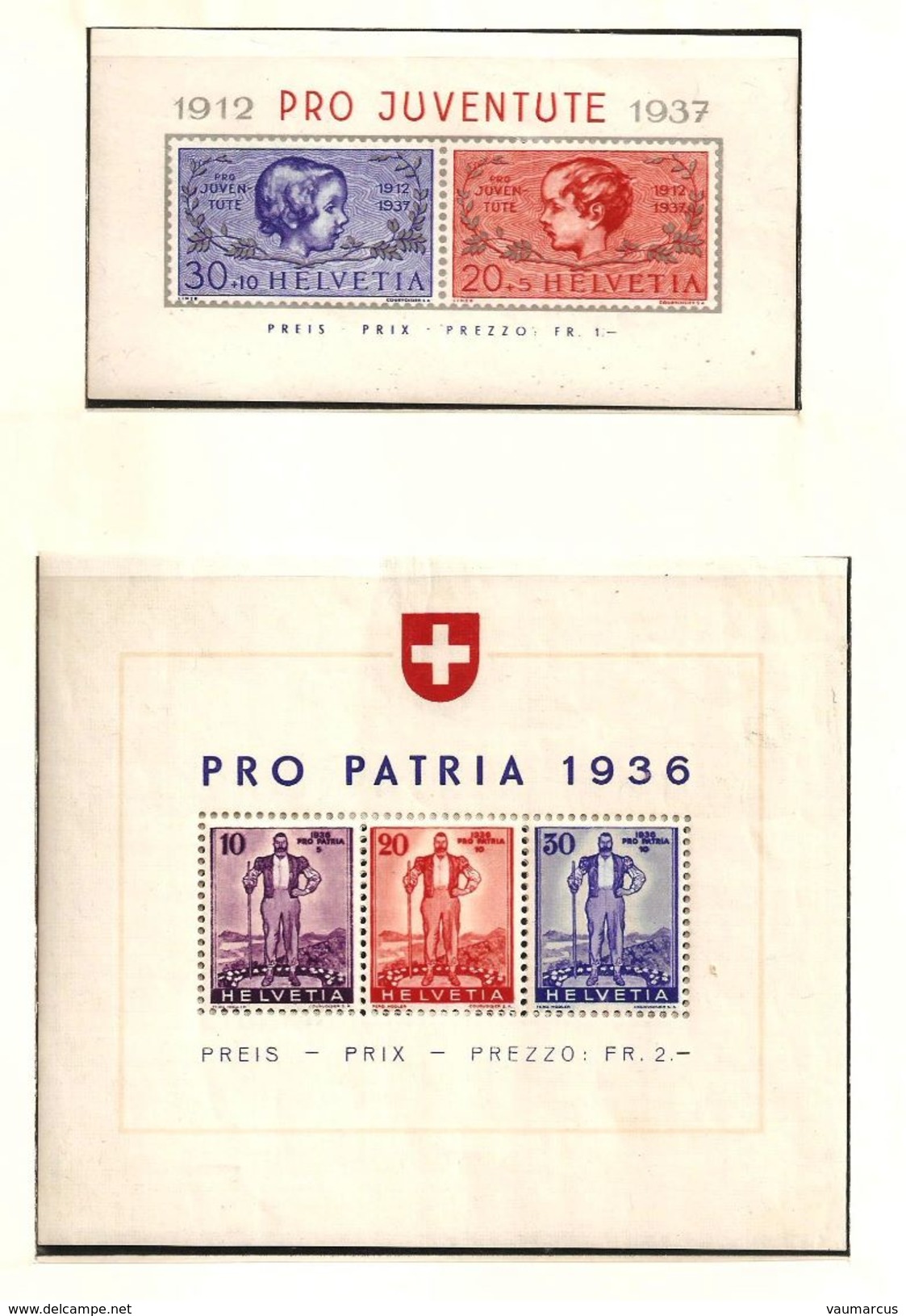 SUISSE collection 1900-1963 neufs **/* voir description + 40 scans