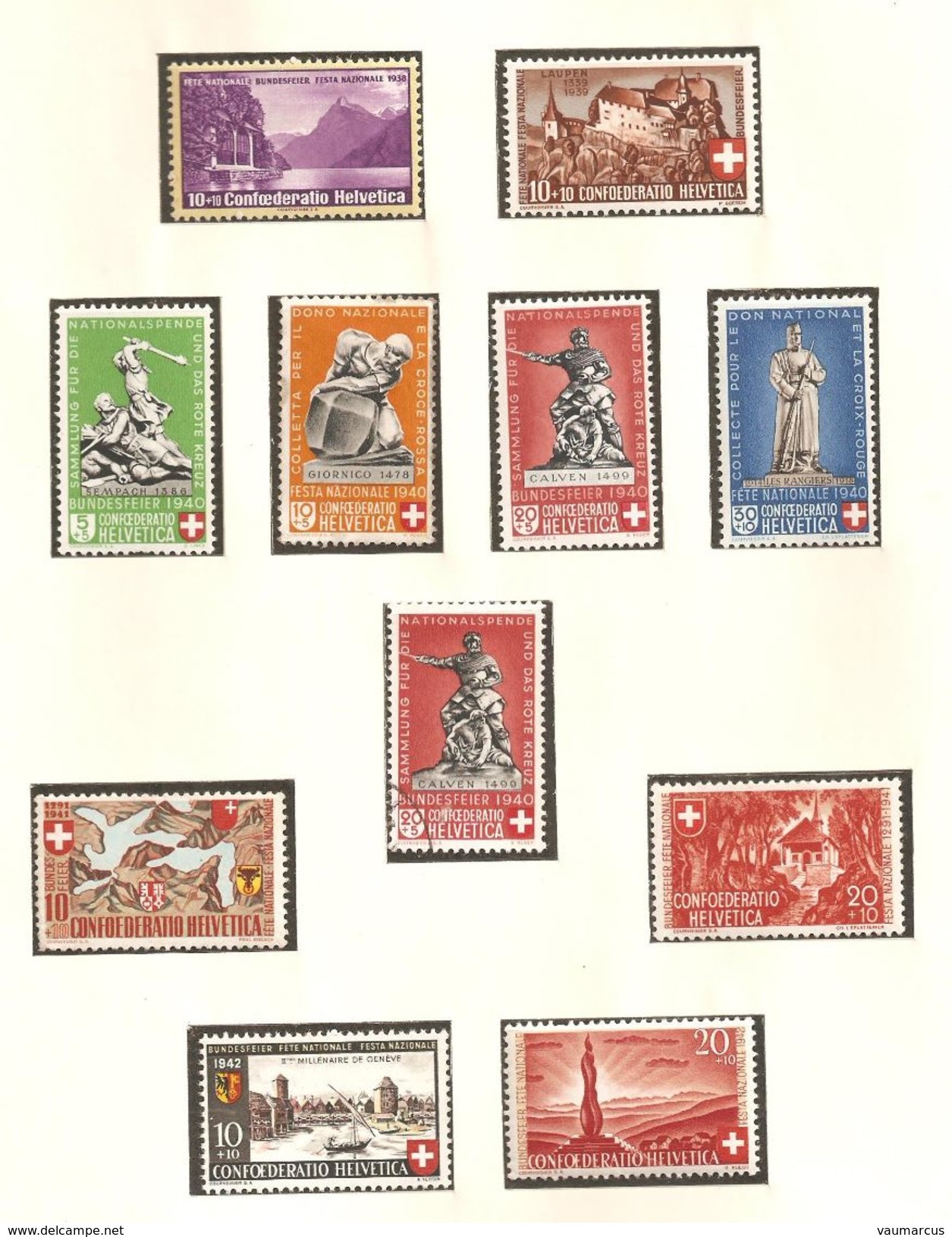 SUISSE collection 1900-1963 neufs **/* voir description + 40 scans