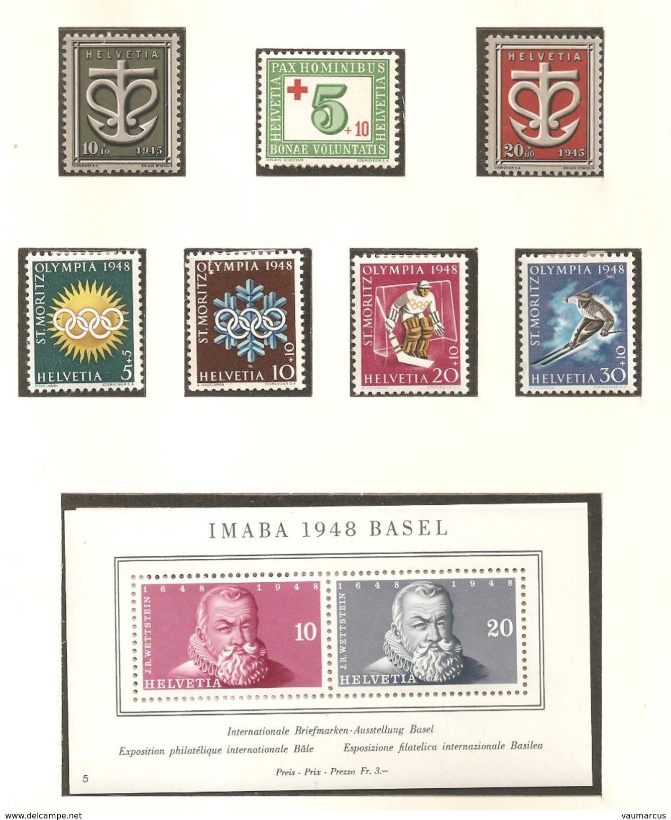 SUISSE collection 1900-1963 neufs **/* voir description + 40 scans