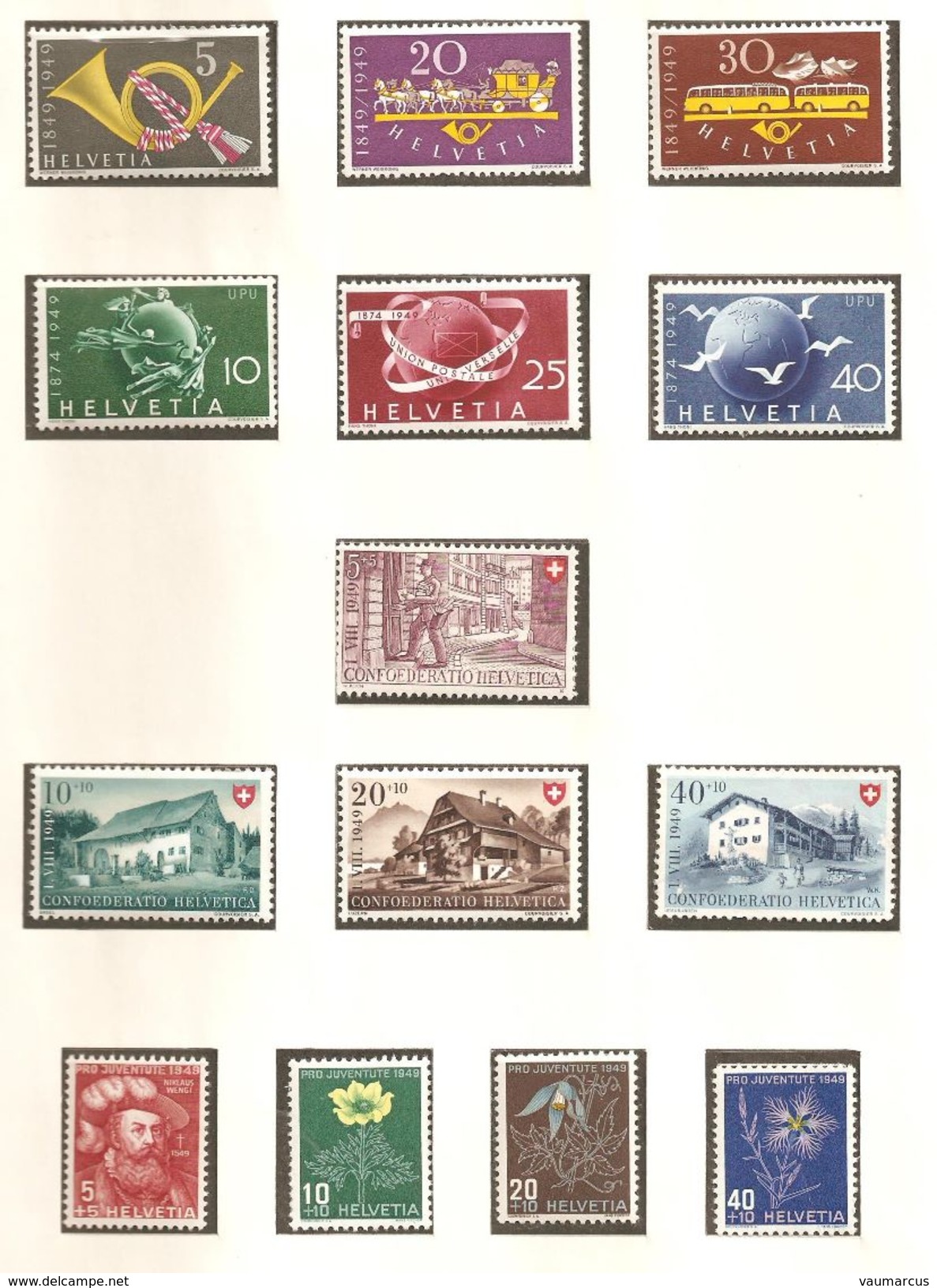 SUISSE collection 1900-1963 neufs **/* voir description + 40 scans