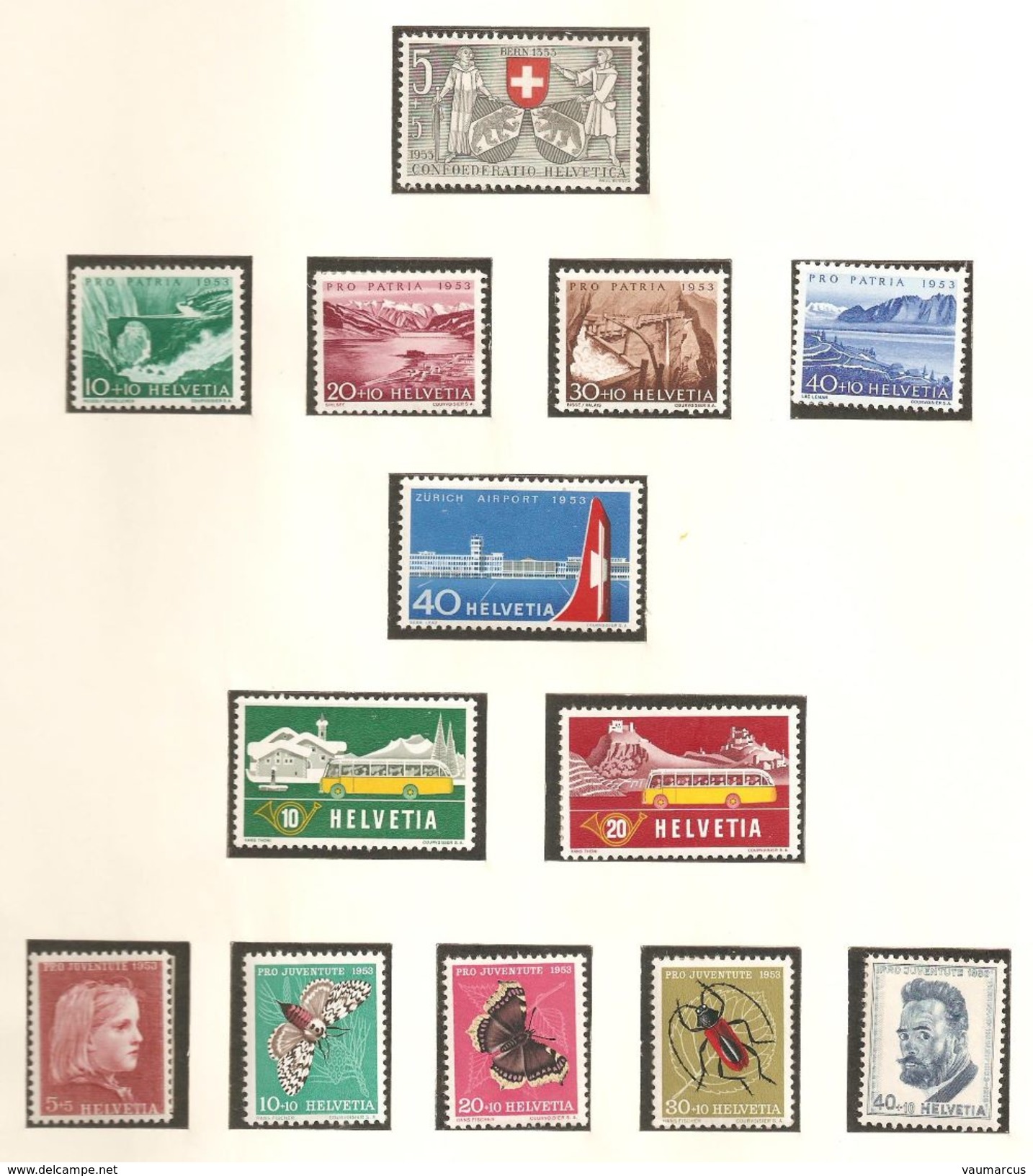 SUISSE collection 1900-1963 neufs **/* voir description + 40 scans