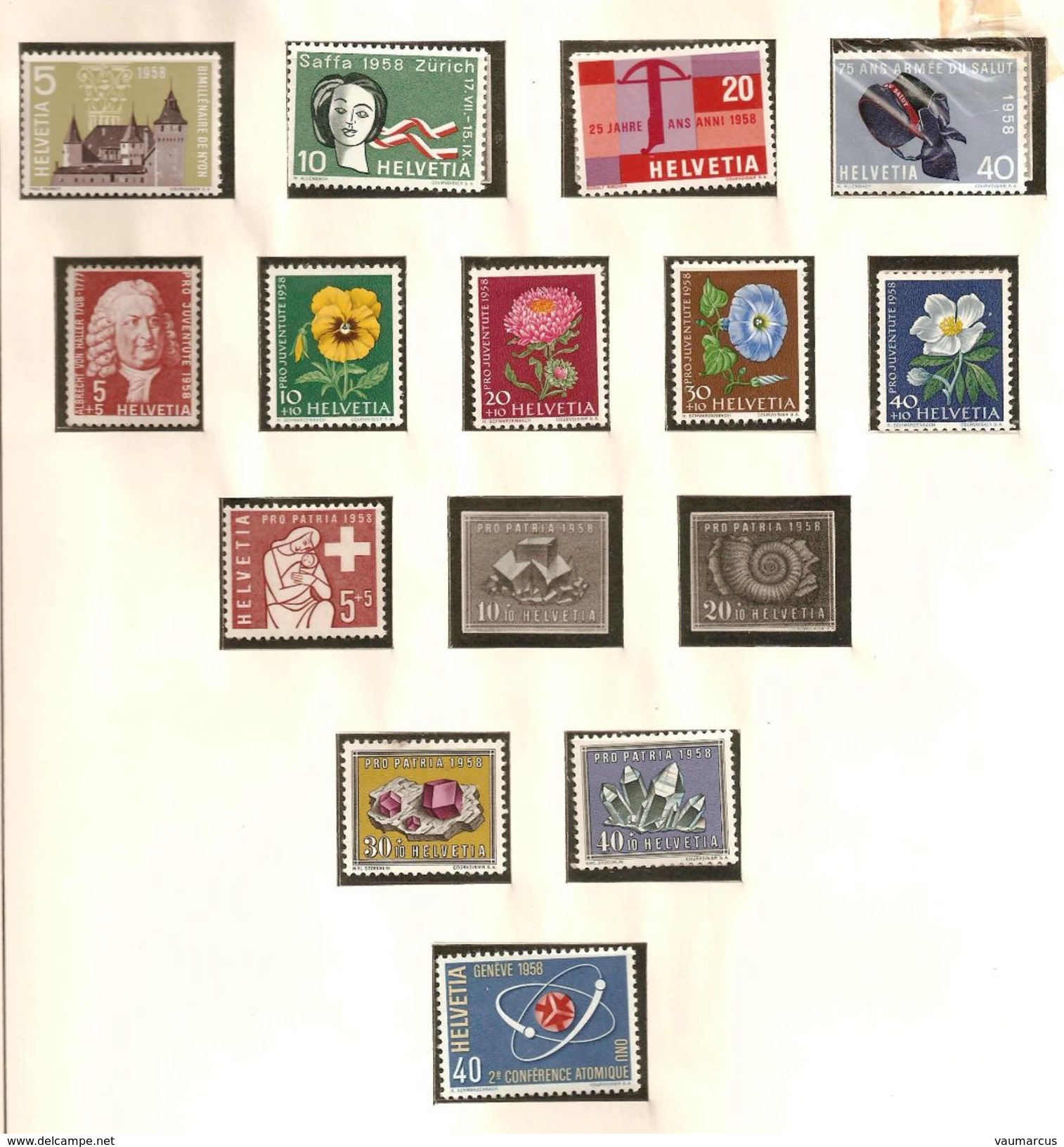 SUISSE collection 1900-1963 neufs **/* voir description + 40 scans