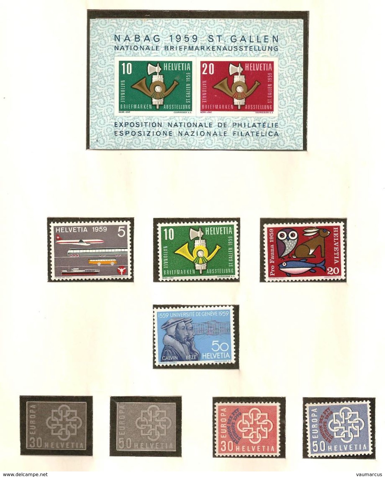 SUISSE collection 1900-1963 neufs **/* voir description + 40 scans