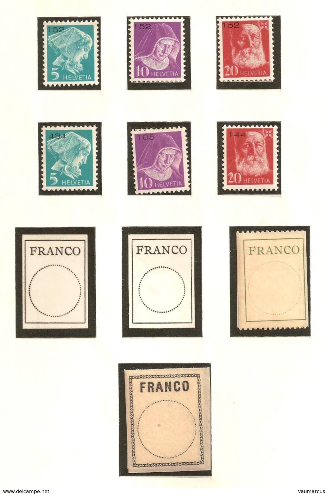 SUISSE collection 1900-1963 neufs **/* voir description + 40 scans