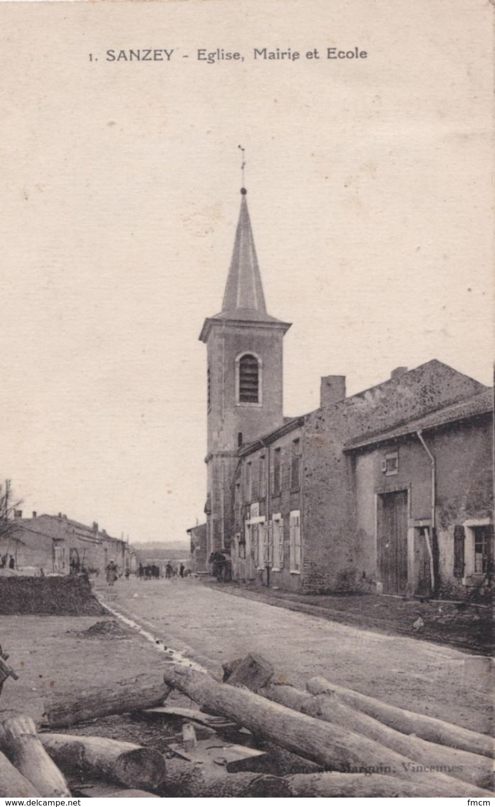 Sanzey, église Mairie Et école - Autres & Non Classés