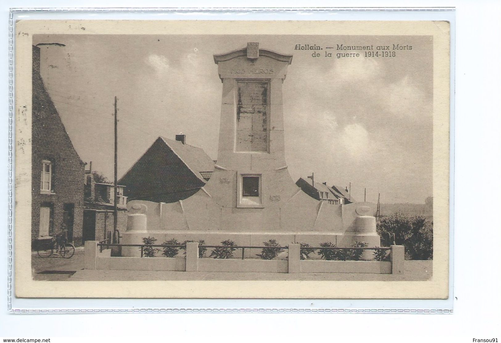 Hollain Monument Aux Morts De La Guerre 1914 - 1918 - Brunehaut