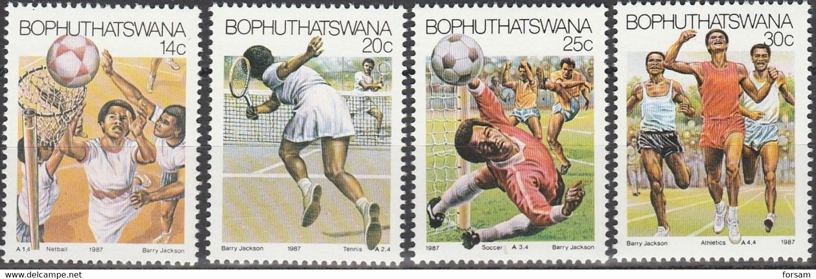 BOPHUTHATSWANA..1987..Michel # 181-184...MNH...MiCV - 2.50 Euro. - Bophuthatswana