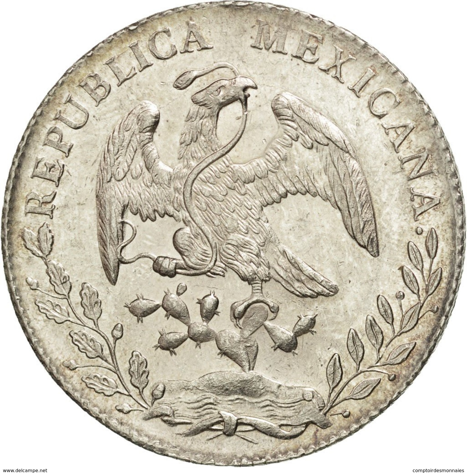 Mexique, 8 Réales, 1887, Zacatecas, SPL, Argent, KM:377.13 - Mexico